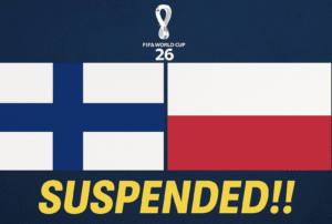 Finland vs Poland Suspended